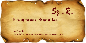 Szappanos Ruperta névjegykártya